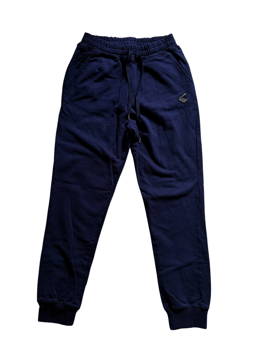 Vivienne Westwood Anglomania Navy Blue Drawstring Sweatpants with Orb Logo